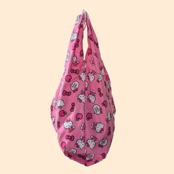 Pink Reusable & Fold-able Fabric Shopping Bag - Picture 2 of 6
